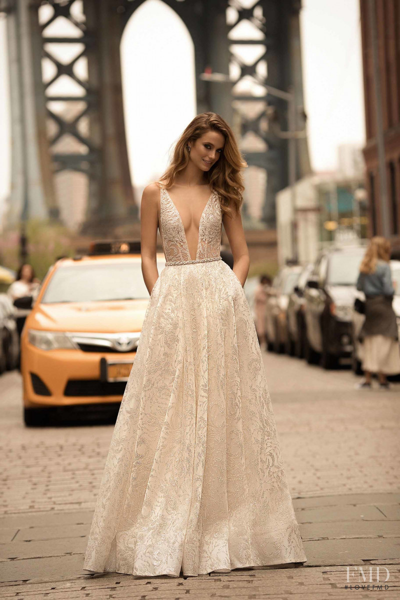 Kate Bock featured in  the Berta Bridal lookbook for Autumn/Winter 2018