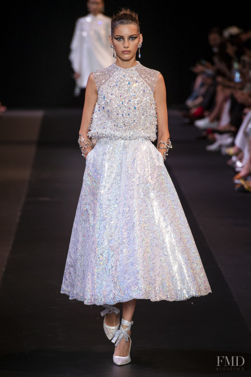 Valery Kaufman featured in  the Georges Hobeika fashion show for Autumn/Winter 2018