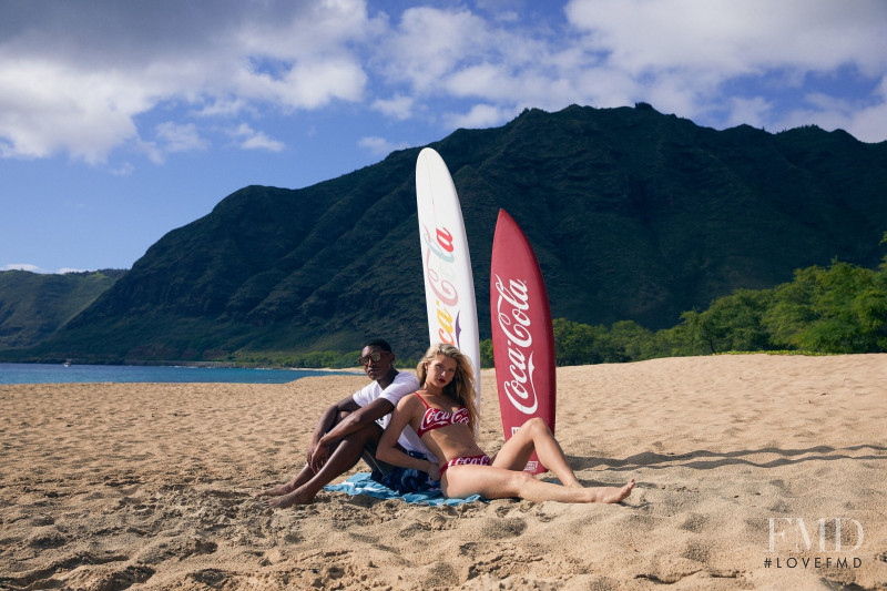 Josie Canseco featured in  the Kith x Coca-Cola Season 4 Campaign advertisement for Autumn/Winter 2019