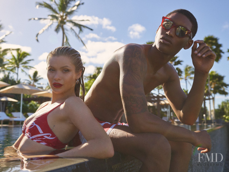 Josie Canseco featured in  the Kith x Coca-Cola Season 4 Campaign advertisement for Autumn/Winter 2019