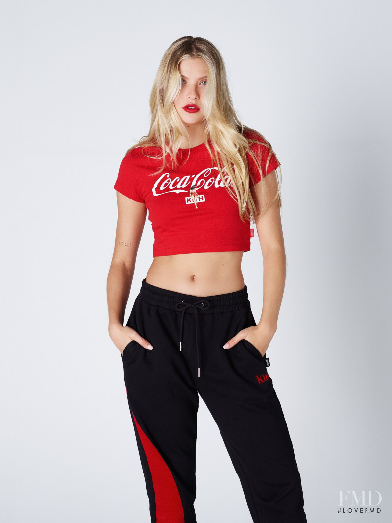Josie Canseco featured in  the Kith x Coca Cola Season 4  catalogue for Autumn/Winter 2019