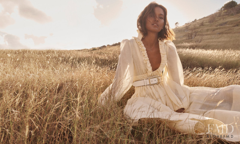 Liya Kebede featured in  the Zimmermann advertisement for Spring 2021