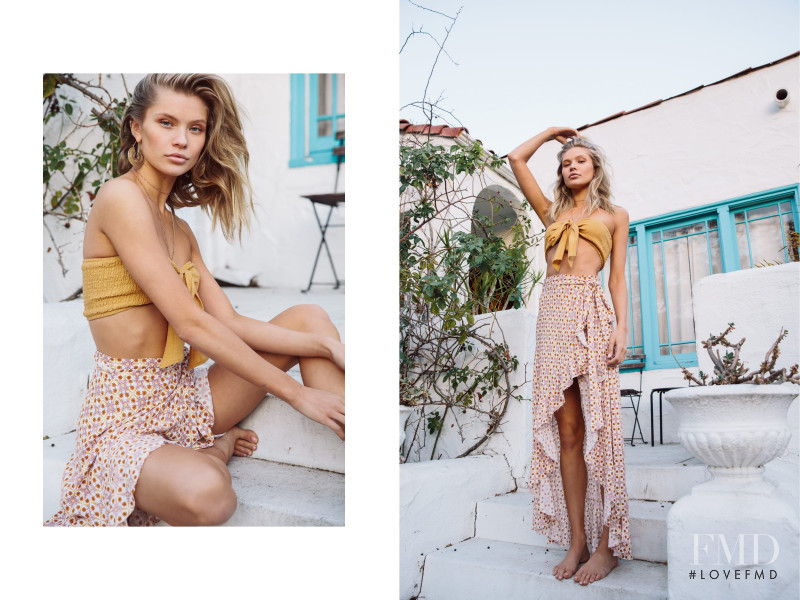 Josie Canseco featured in  the Cotton Candy LA lookbook for Spring/Summer 2018