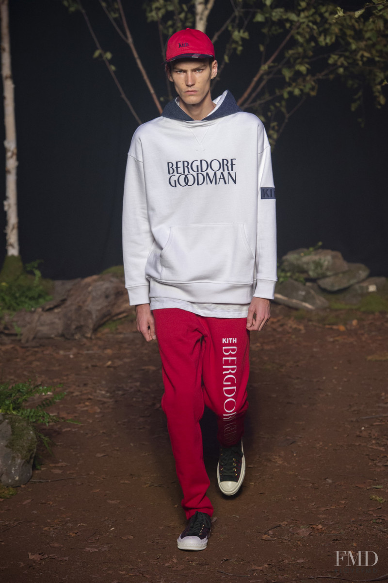 Elias de Poot featured in  the Kith fashion show for Spring/Summer 2019