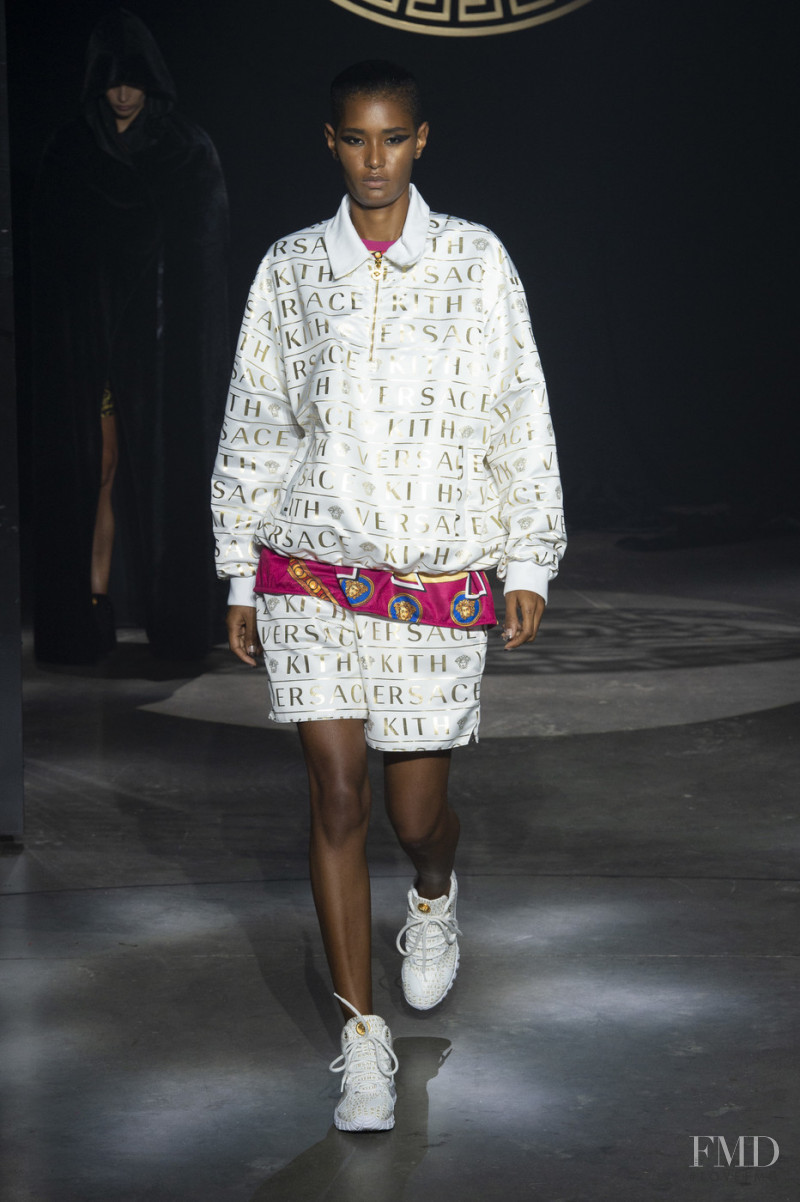 Ysaunny Brito featured in  the Kith fashion show for Spring/Summer 2019