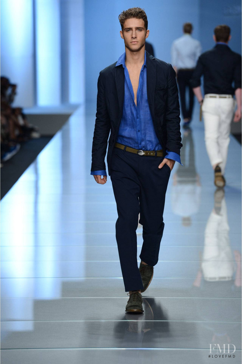 Ryan Taylor featured in  the Ermanno Scervino fashion show for Spring/Summer 2013