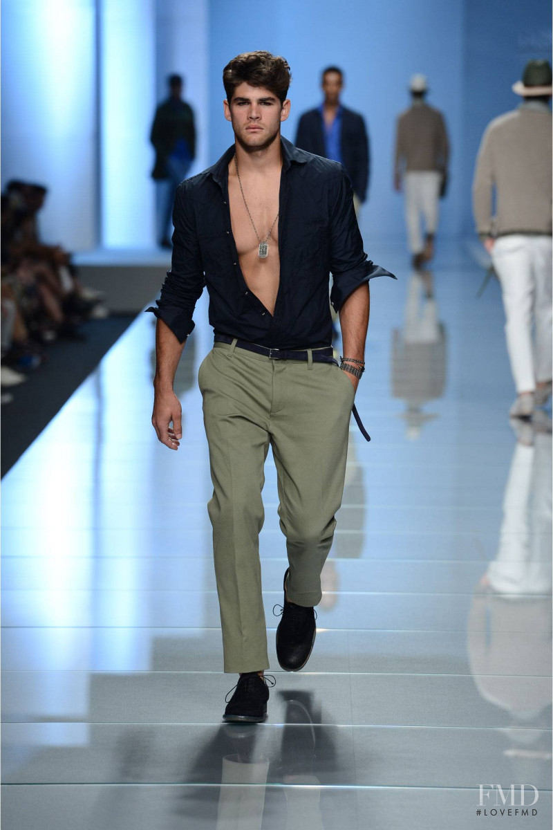 Ryan Bertroche featured in  the Ermanno Scervino fashion show for Spring/Summer 2013