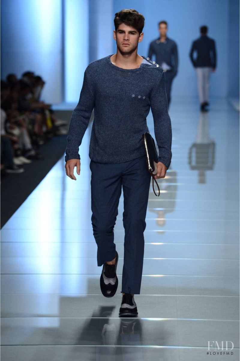 Ryan Bertroche featured in  the Ermanno Scervino fashion show for Spring/Summer 2013