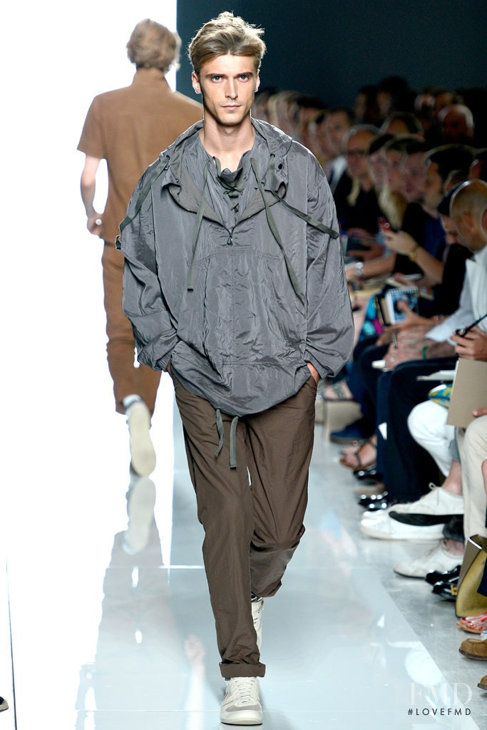 Clement Chabernaud featured in  the Bottega Veneta fashion show for Spring/Summer 2013