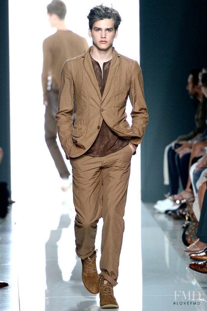 Simon van Meervenne featured in  the Bottega Veneta fashion show for Spring/Summer 2013