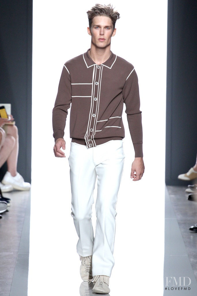 Nils Butler featured in  the Bottega Veneta fashion show for Spring/Summer 2013