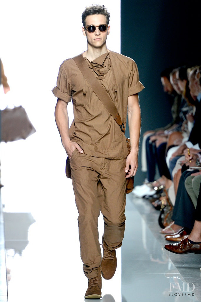 Alexandre Cunha featured in  the Bottega Veneta fashion show for Spring/Summer 2013