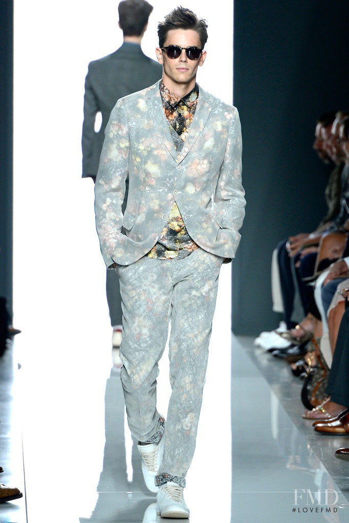 Jeremy Young featured in  the Bottega Veneta fashion show for Spring/Summer 2013