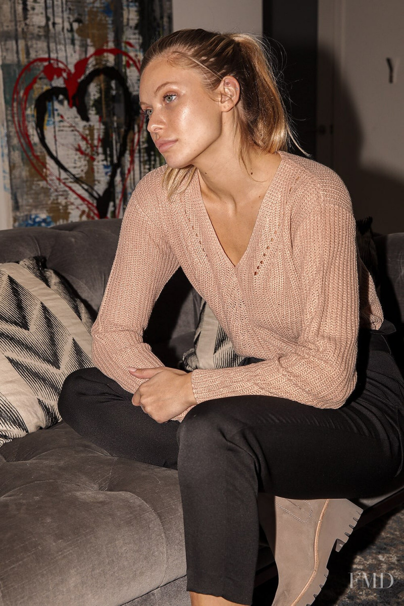 Josie Canseco featured in  the Lulus catalogue for Winter 2020