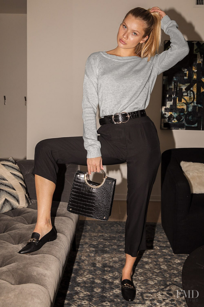 Josie Canseco featured in  the Lulus catalogue for Winter 2020