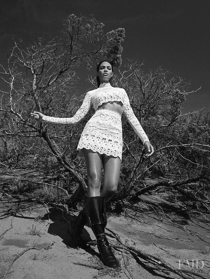 Joan Smalls featured in  the Ermanno Scervino advertisement for Spring/Summer 2021