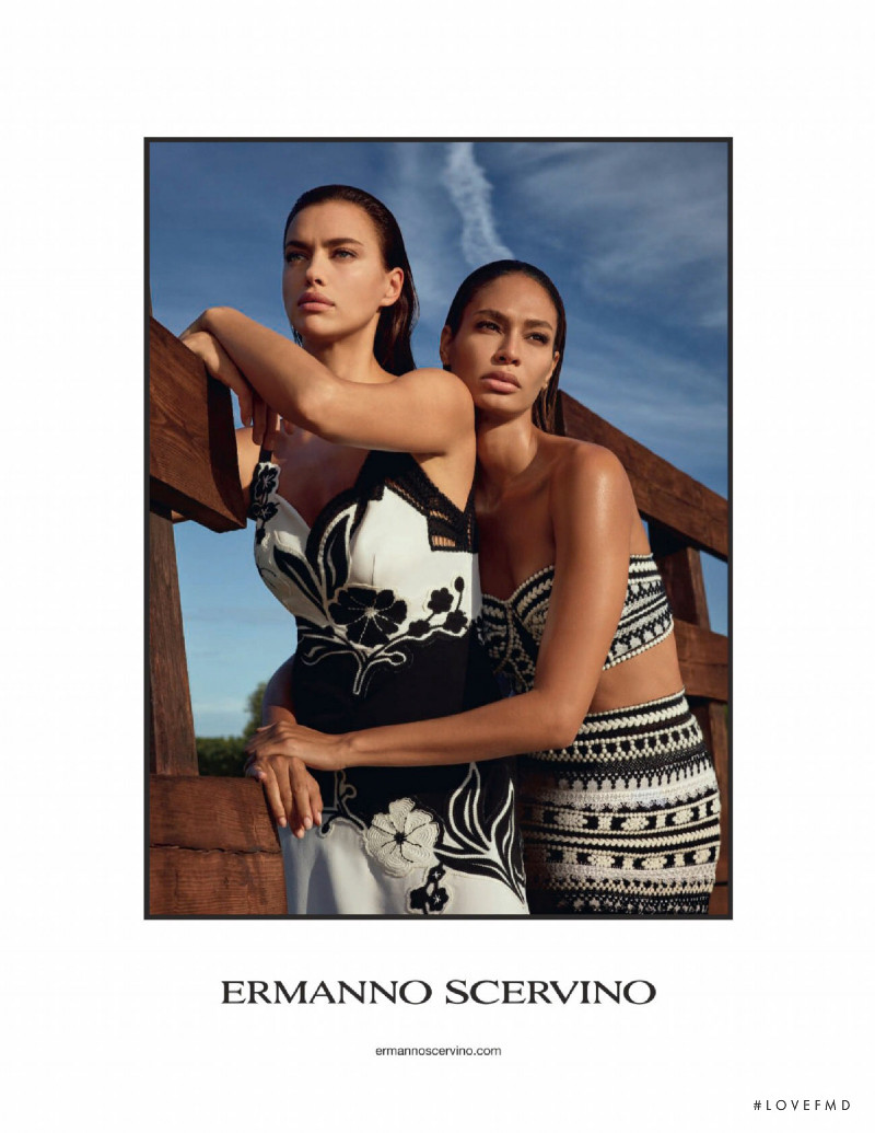 Irina Shayk featured in  the Ermanno Scervino advertisement for Spring/Summer 2021