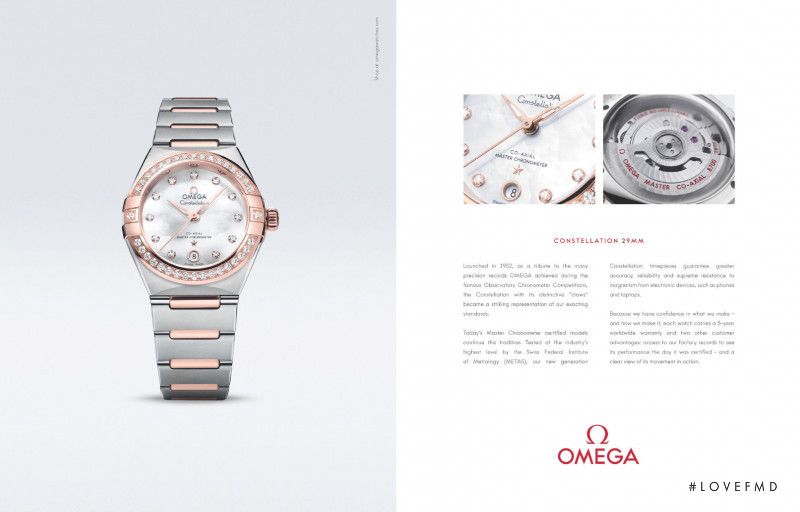 Omega advertisement for Spring/Summer 2021