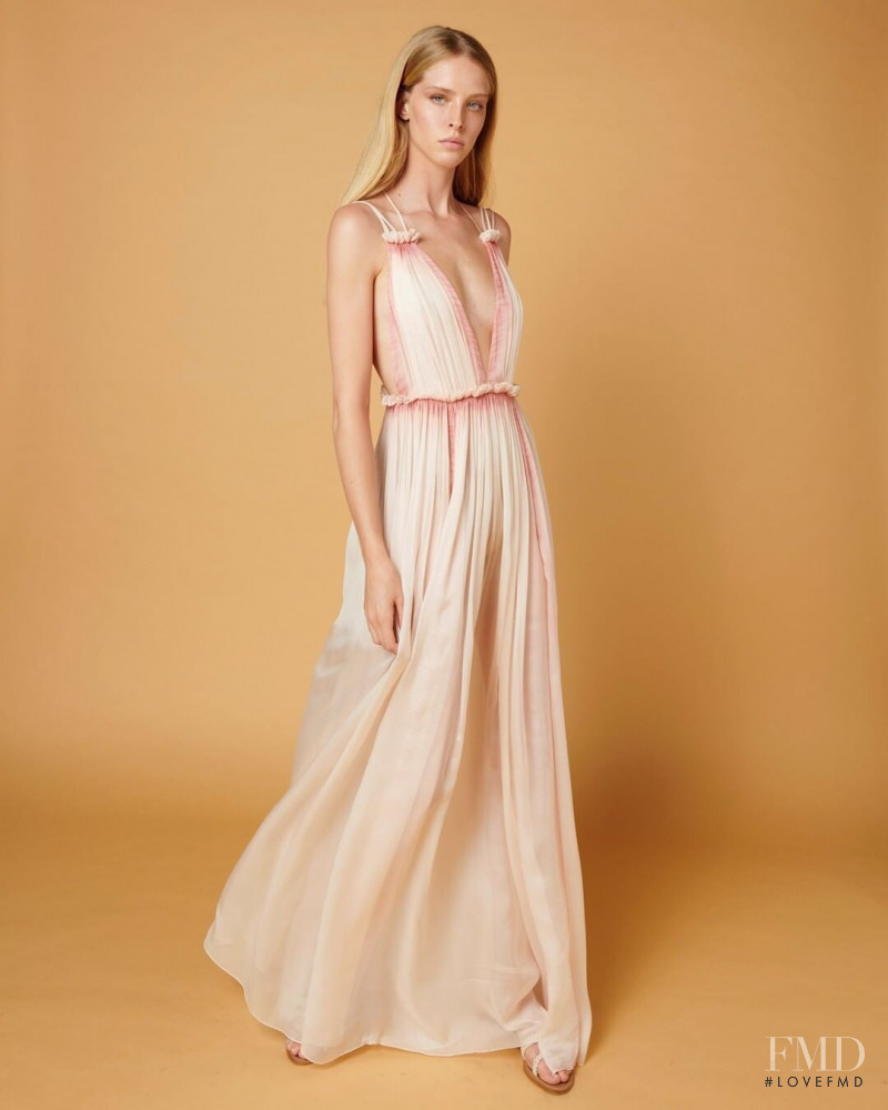 Abby Champion featured in  the Alberta Ferretti advertisement for Spring/Summer 2021