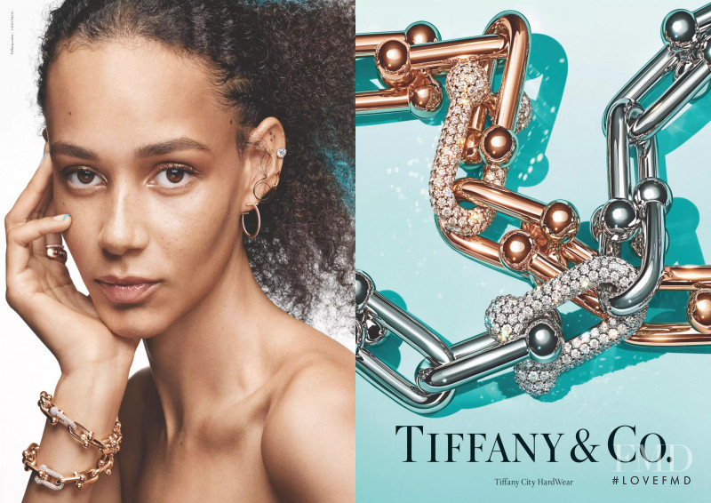 Binx Walton featured in  the Tiffany & Co. advertisement for Spring/Summer 2021