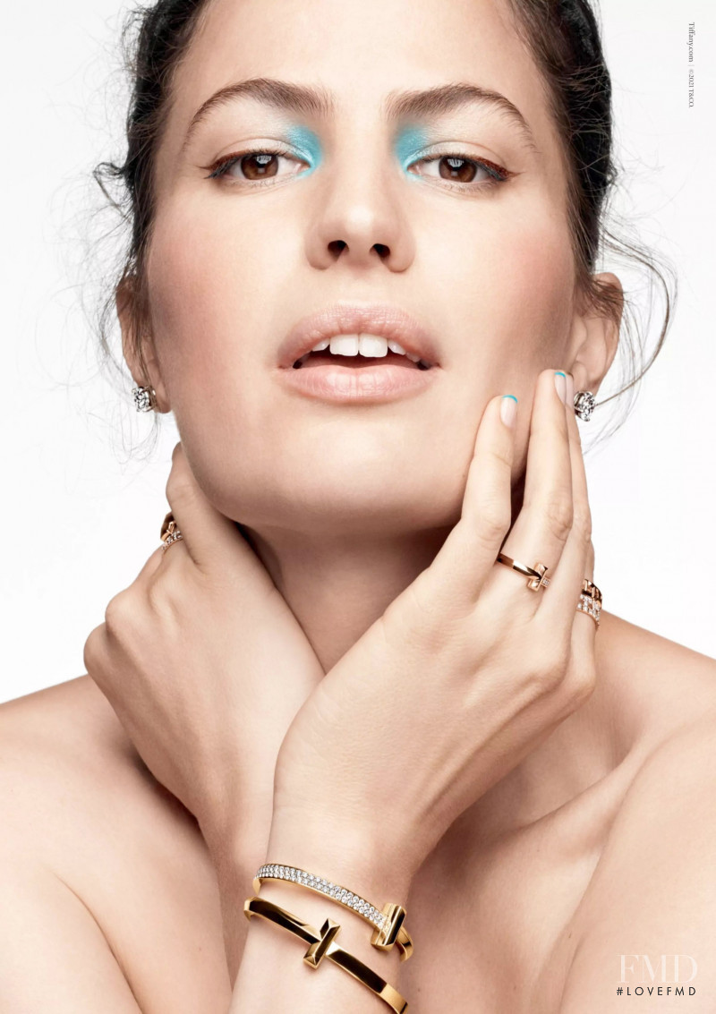 Ashley Graham featured in  the Tiffany & Co. advertisement for Spring/Summer 2021