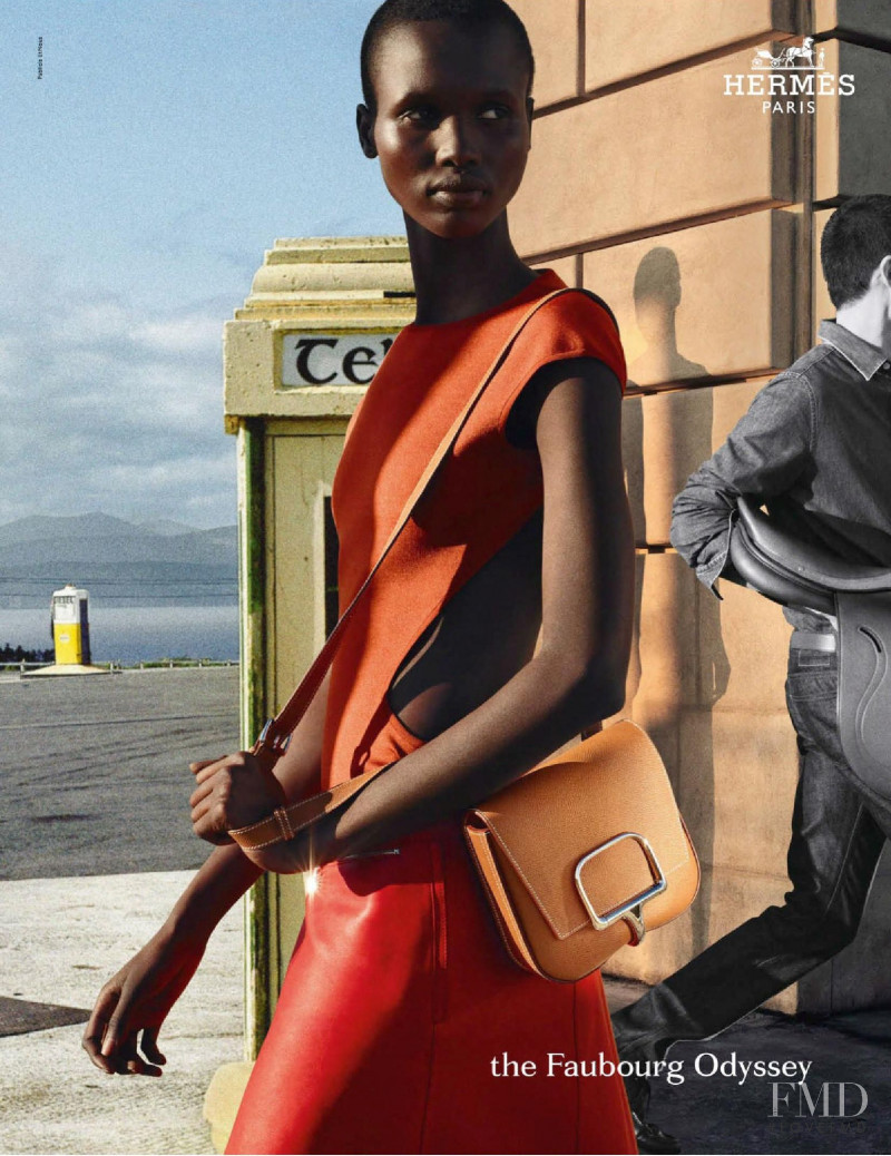 Amar Akway featured in  the Hermès advertisement for Spring/Summer 2021