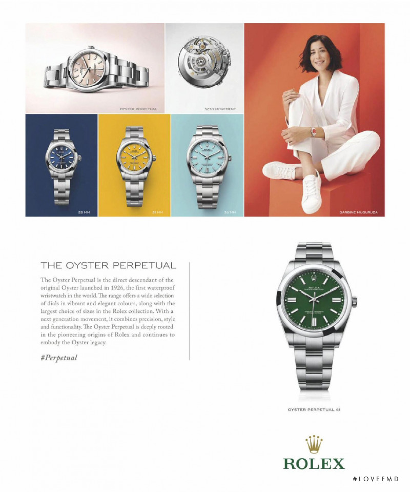 Rolex advertisement for Spring/Summer 2021