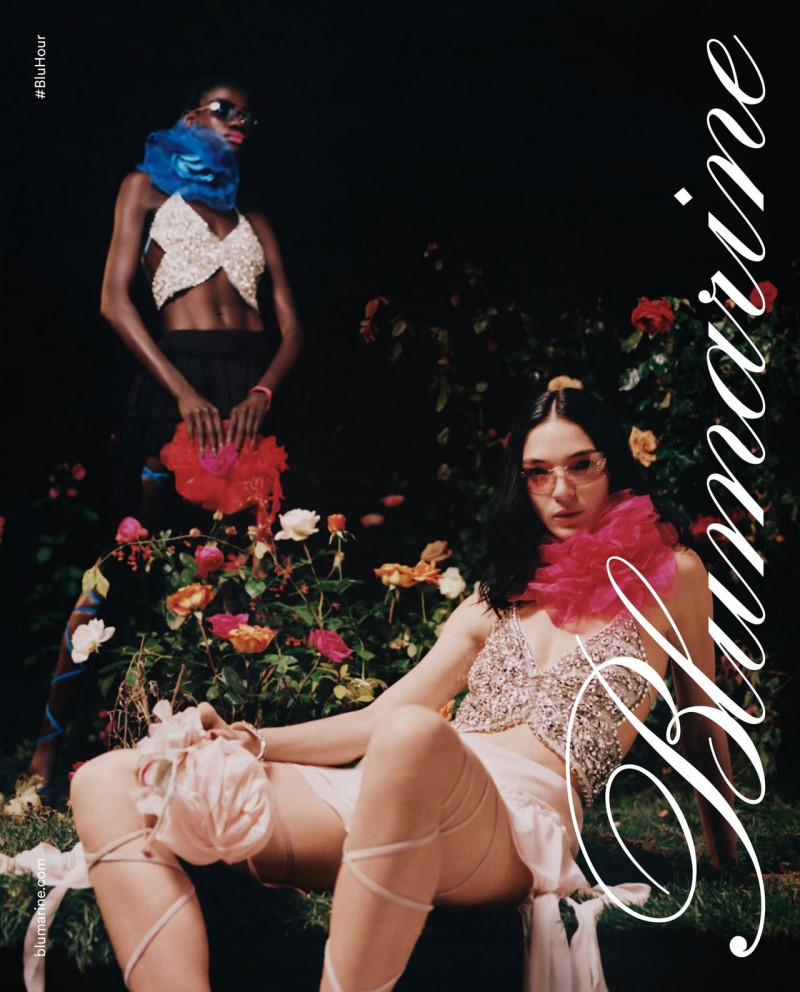 Mariacarla Boscono featured in  the Blumarine advertisement for Spring/Summer 2021