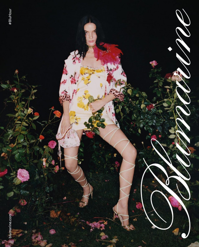 Mariacarla Boscono featured in  the Blumarine advertisement for Spring/Summer 2021