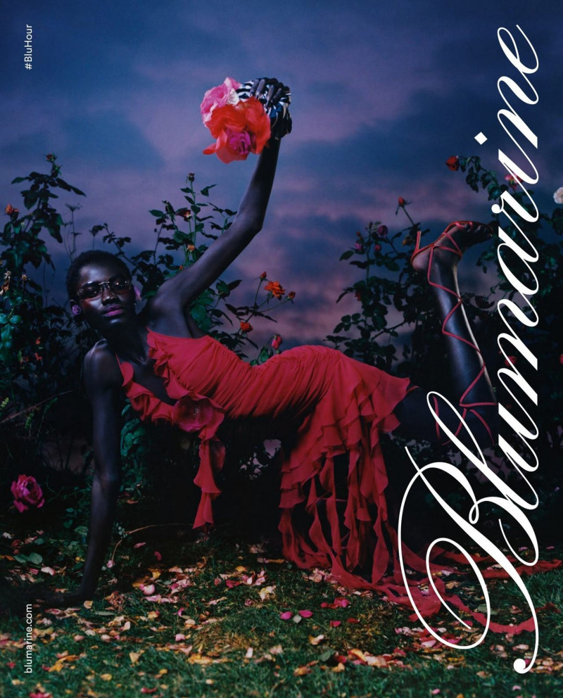 Sokhna Niane featured in  the Blumarine advertisement for Spring/Summer 2021