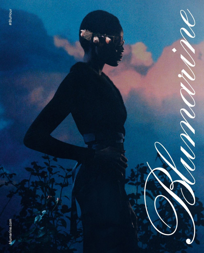 Sokhna Niane featured in  the Blumarine advertisement for Spring/Summer 2021