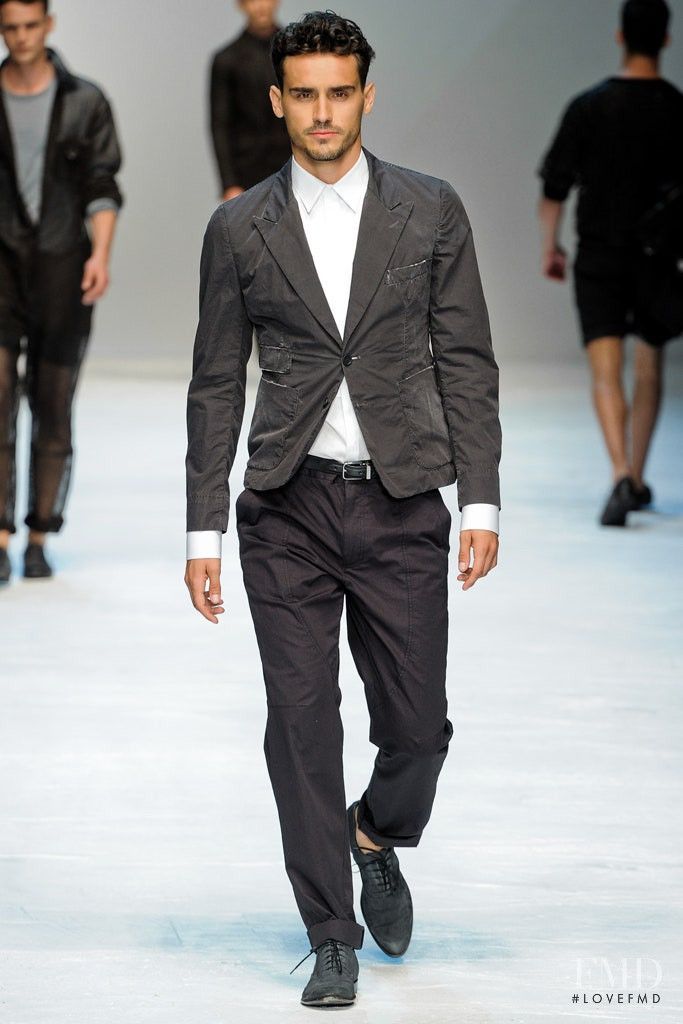 Arthur Kulkov featured in  the Dolce & Gabbana fashion show for Spring/Summer 2012