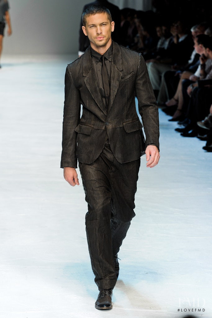 Adam Senn featured in  the Dolce & Gabbana fashion show for Spring/Summer 2012