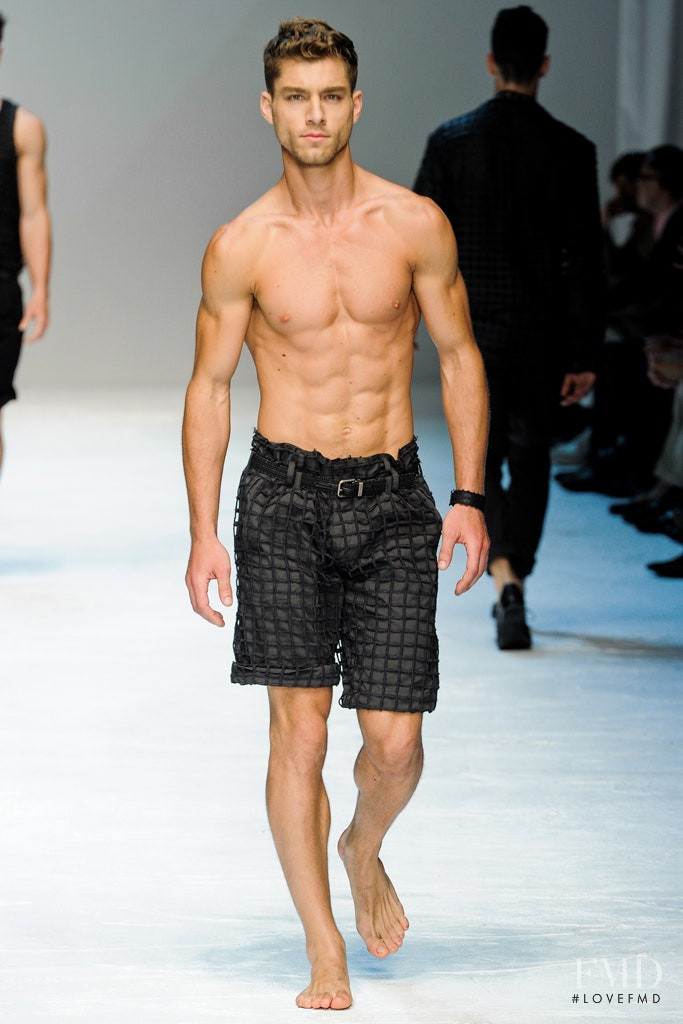 Andre Ziehe featured in  the Dolce & Gabbana fashion show for Spring/Summer 2012