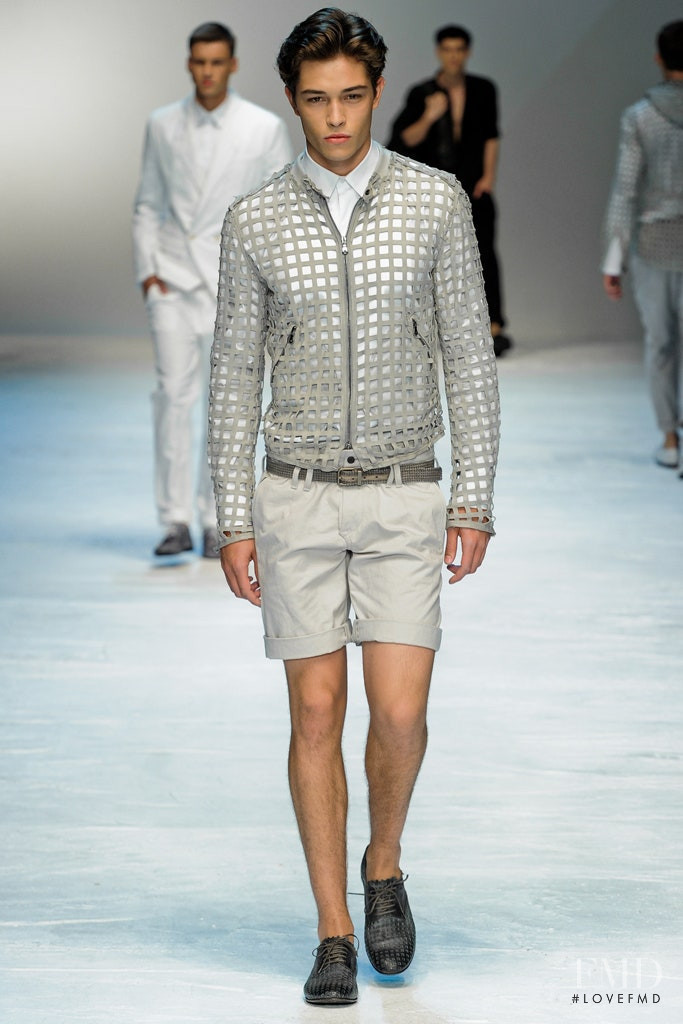 Francisco Lachowski featured in  the Dolce & Gabbana fashion show for Spring/Summer 2012