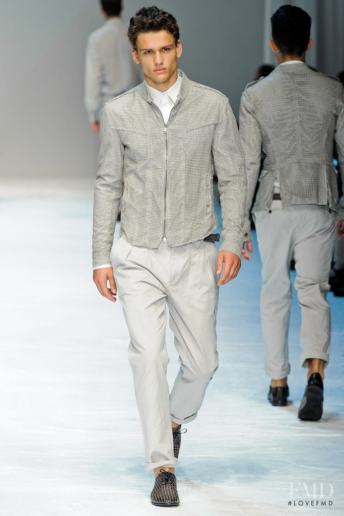 Simon Nessman featured in  the Dolce & Gabbana fashion show for Spring/Summer 2012