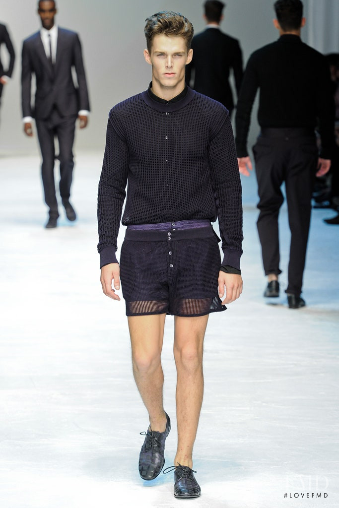 Nils Butler featured in  the Dolce & Gabbana fashion show for Spring/Summer 2012