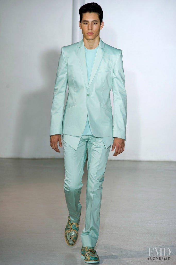 Jacobo Cuesta featured in  the Mugler fashion show for Spring/Summer 2013
