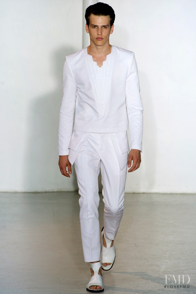 Simon van Meervenne featured in  the Mugler fashion show for Spring/Summer 2013