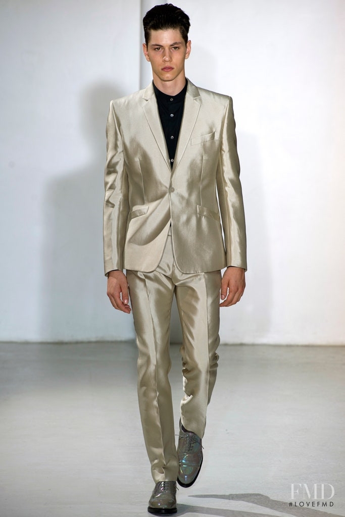 Simone Nobili featured in  the Mugler fashion show for Spring/Summer 2013