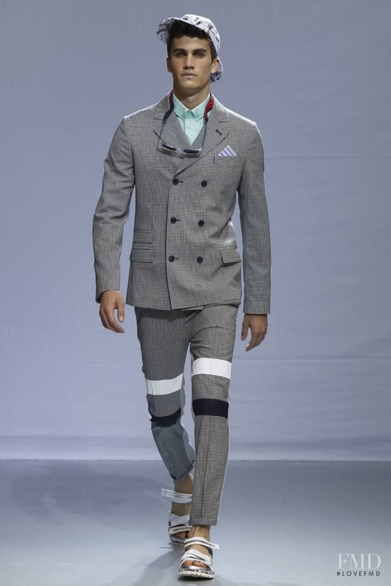 Tomas Guarracino featured in  the Frankie Morello fashion show for Spring/Summer 2014