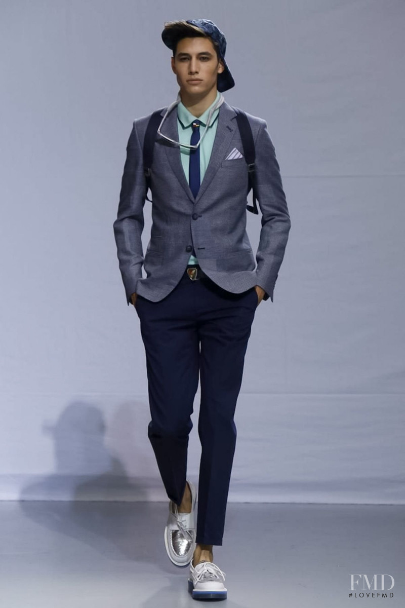 Jacobo Cuesta featured in  the Frankie Morello fashion show for Spring/Summer 2014