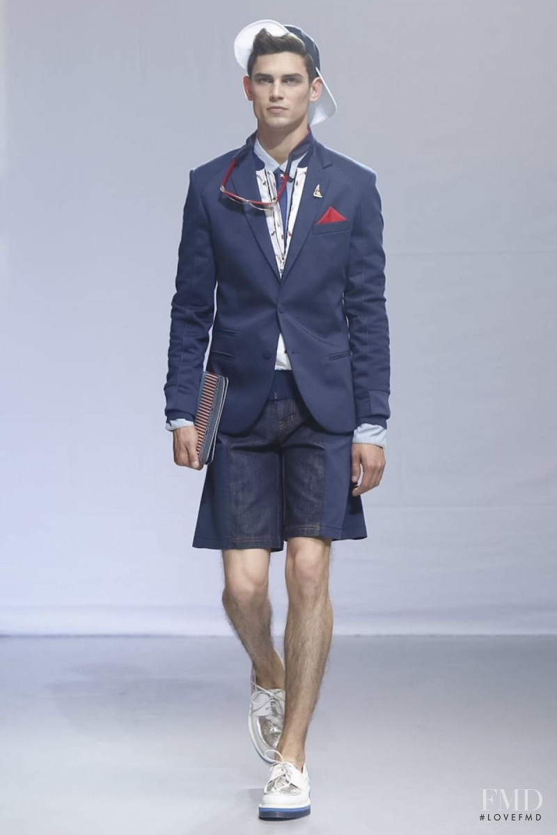 Arthur Gosse featured in  the Frankie Morello fashion show for Spring/Summer 2014