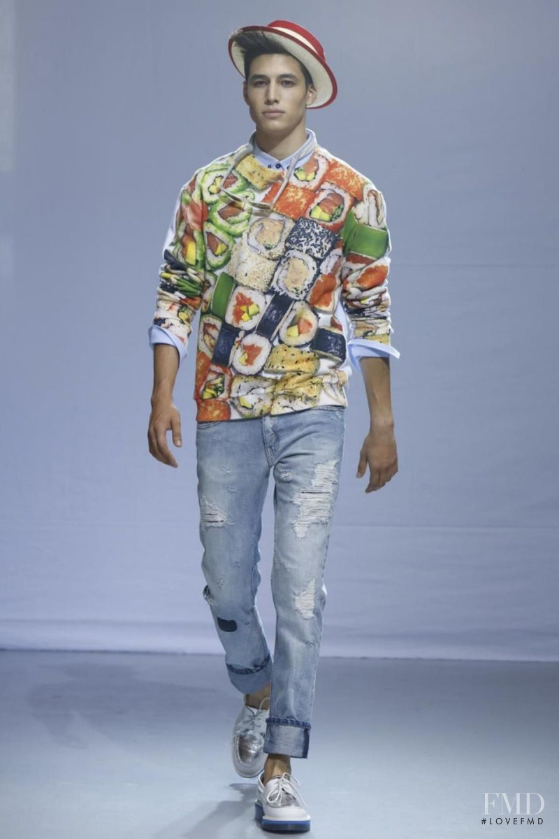 Jacobo Cuesta featured in  the Frankie Morello fashion show for Spring/Summer 2014