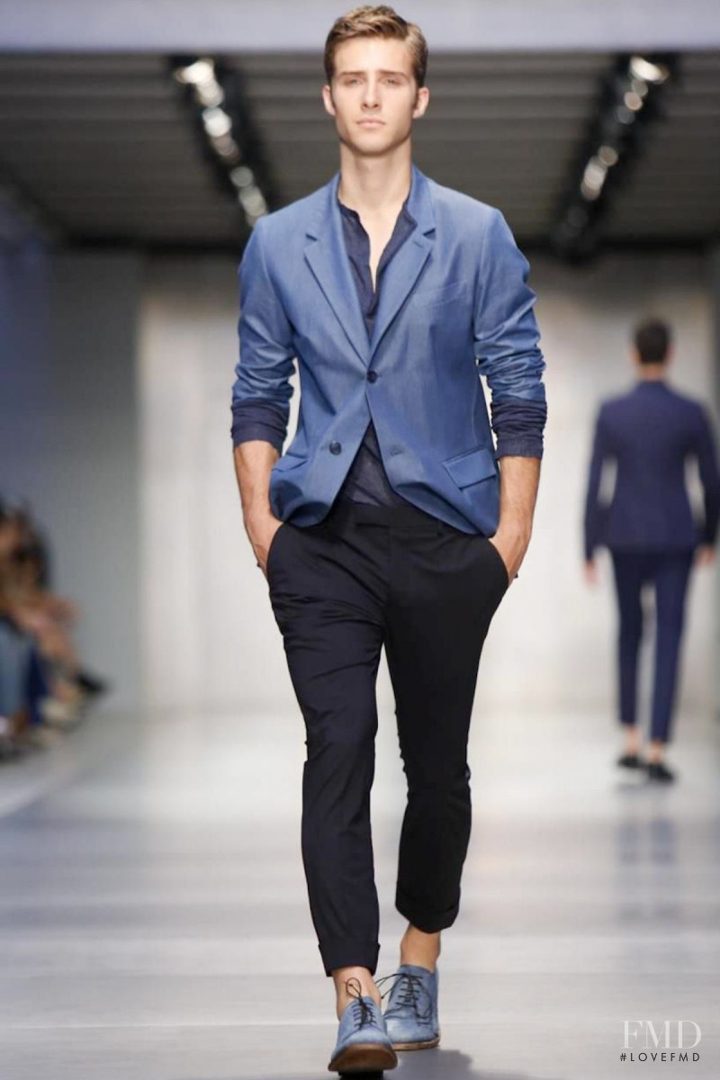 Ryan Taylor featured in  the Ermanno Scervino fashion show for Spring/Summer 2014