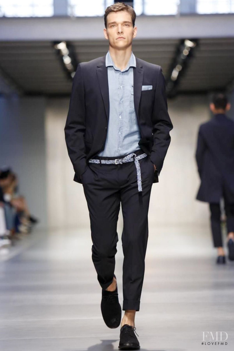 Alexandre Cunha featured in  the Ermanno Scervino fashion show for Spring/Summer 2014