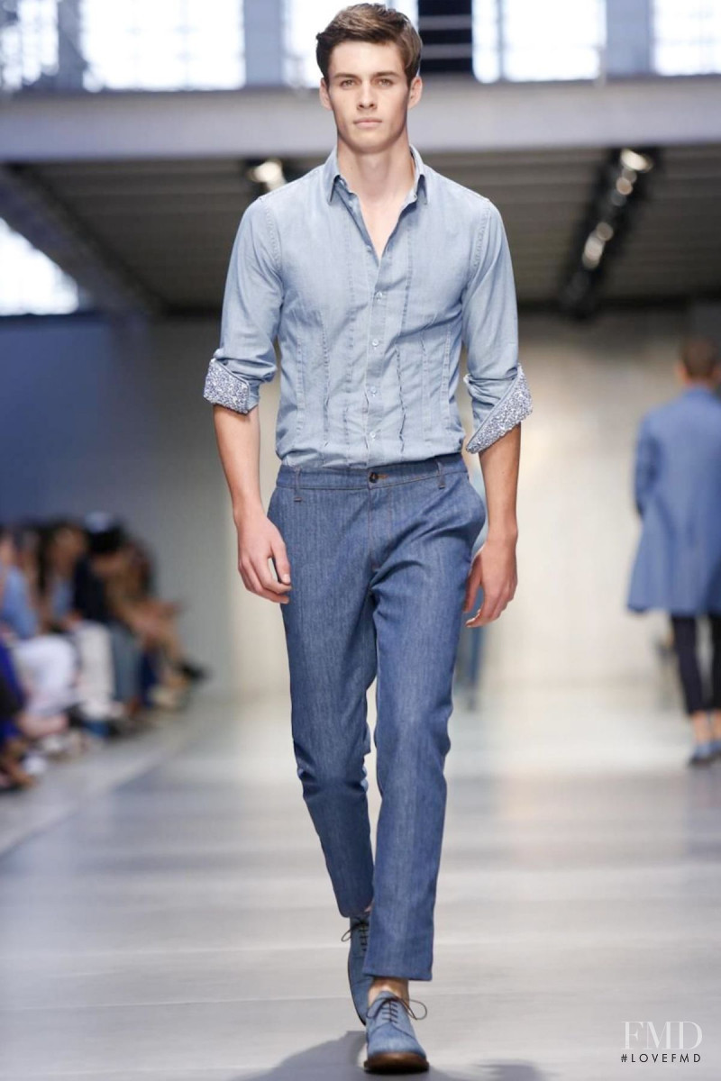 Joe Collier featured in  the Ermanno Scervino fashion show for Spring/Summer 2014