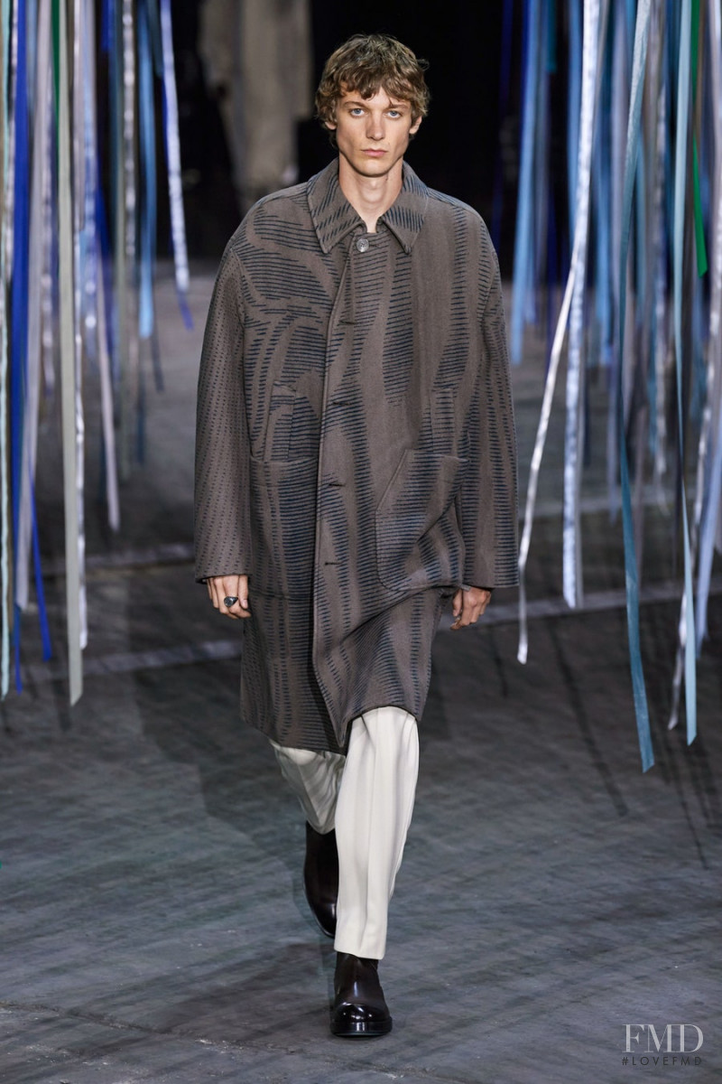 Jai Piccone featured in  the Ermenegildo Zegna fashion show for Autumn/Winter 2020