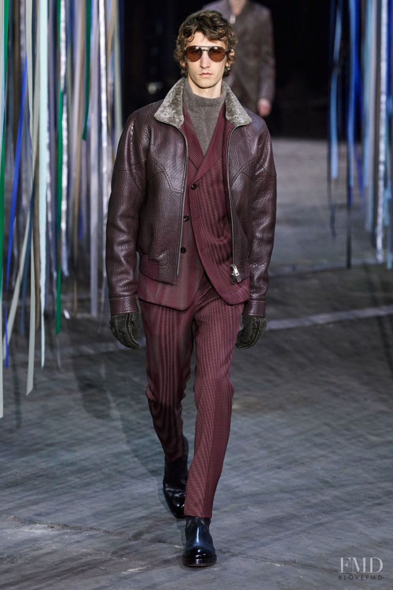 Etienne de Testa featured in  the Ermenegildo Zegna fashion show for Autumn/Winter 2020