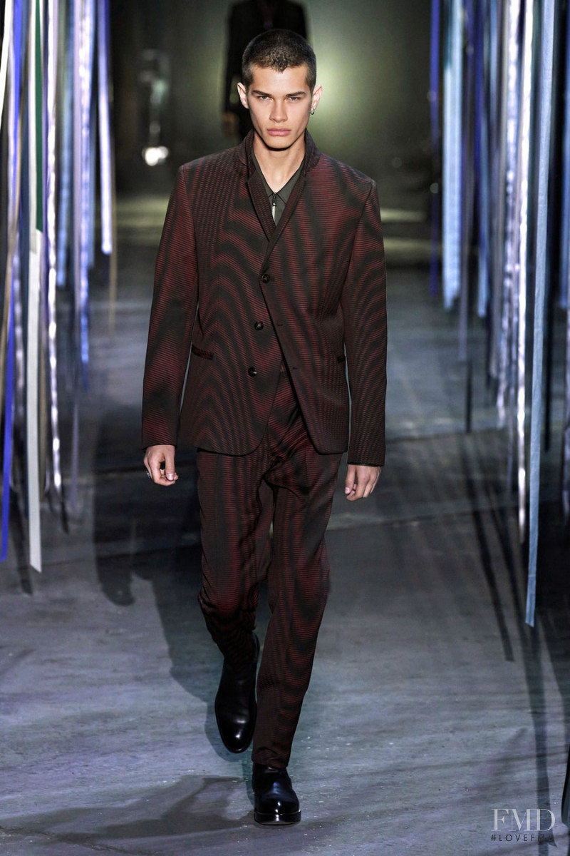 Alfredo Diaz featured in  the Ermenegildo Zegna fashion show for Autumn/Winter 2020